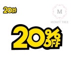 MT POP카드 20 OFF 행사표지판 매장전시 매장스티커 : 돈나무스토어