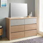 옷서랍장 3단 투톤 1200 와이드서랍 화장대서랍장 : 리빙바이몰