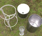 우량계 강수량 강우량 측정기 관측 200MM 반복 야외 : 대성  상사