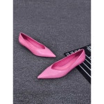 핫 핑크 구두 블로퍼 여성 웨지 뮬 슬리퍼 3cm 로우 펌프스 단화 핑크(굽높이3cm)-배송메모란 사이즈참조 : 에스모아몰