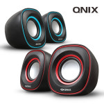 OMT QNIX 컴퓨터 2채널 유선 미니 USB 스피커 QS-3000U : 오케이마트