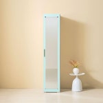 드레스룸 수납 옷장 전신 거울 반장 옷봉형 400 견고한 편리한수납 좁은공간수납 틈새 : 온리큐