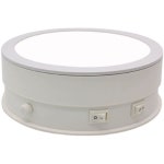 조명 패널 전기 턴테이블 촬영조명 조명스탠드 사진 디스플레이 회전 전동 스탠드 흰색 : 솔라세레니티