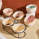 펫츠아일랜드 2구 세라믹식기 3종 : 심플플레이즈 샵