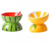 펫츠아일랜드 과일 세라믹 식기 2종 : 심플플레이즈 샵