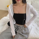 모먼트코지 크롭 소프트 후드 가디건 집업 : 나로스토리