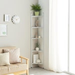 거실 사무실 틈새 수납 선반 삼각 코너형 장식장 수납가구 장식장코너선반 모서리선반 : 온리큐