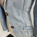 BLUE COLLECTION 유럽수입 블레이저 여 S J3965 : 스카이빈티지