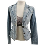 BLUE COLLECTION 유럽수입 블레이저 여 S J3965 : 스카이빈티지