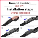 전면 와이퍼 앞 유리 클린 윈도우 자동차 레인 브러쉬 1. Front 2pcs : 딜리벌월드17호점