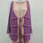 유럽수입 가디건 여 66/77 J3978 : 스카이빈티지