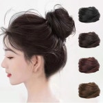 묶음머리 올림머리 똥머리 당고머리 가채 가발 네츄럴블랙 : 서정샵