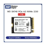 디지털 PC SN740 1TB M.2 2230 NVMe Internal SSD 솔리드 스테이트 드라이브[세금포함] [정품] (SDDPTQD-1T00) 2633452 2963 : 헤라쇼핑