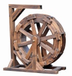 60CM 물레방아 조형물 카페 꾸미기 정원 조경 장식 : 대성  상사