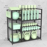 소도구 정리함 헬스장 필라테스 요가 용품 수납함 보관함 선반 랙 바퀴 : 민삼