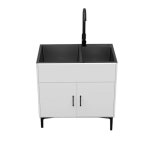 다용도실 씽크대 탕비실 주방 개수대 보조 다용도 미니 식당 카페 캠핑장 애벌빨래 무광 : 마이디노라이프