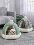 보온 강아지 침대 폐쇄형 작은 중간 사이즈 1. 재고 빠른 머리 M 직경 (35cm) 8kg 고양이 5kg 개 무게추 권장 : 에이치에스라이프몰14