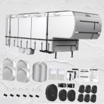 덴포르스테 5륜 RV 커버 7.6m26피트29피트 캠퍼 300D 옥스포드 천 UV 차단 여행용 트레일러 방풍 방수 추가 하네스 타이어 홈통 포함 미주... 