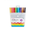[모나미] 12색 색칠펜 수성사인펜 새학기문구 색깔싸인펜 필기도구 : 김포상점