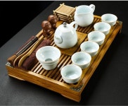 자사호 도자기 다도세트 샤오랸상 차세트 다관 차통 XiaolanxiangZisha 차 세트 19 아이템 : MIUM