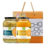 초록원 선물세트 제주청귤차1kg+제주한라봉차1kg : 씨유니