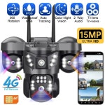 15MP 4G 트라이 IP 8K HD 비전 감지 홈 방범 CCTV 카메라 4G Camera Add 128GB : 리모주마켓