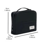 용량 케이스 다중 구획 휴대용 펜 가방 다층 높은 미적 보관 학교 1. Black : 에이치에스라이프몰33