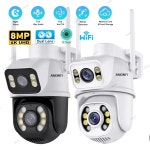 8MP WiFi PTZ 듀얼 스크린 자동 추적 CCTV 야외 4K IP ICsee 카메라 With 64G Card : 리모주마켓