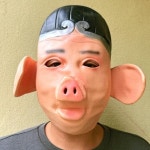 저팔계 가면 할로윈 마스크 무대 졸업사진 꾸미기 소품 변장 돼지 코스프레 연극 분장 파티 축제 인싸 : 위그몰