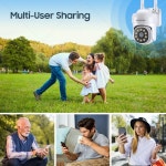 YCC365 Plus 4MP PTZ 무선 AI 사람 감지 홈 CCTV 양방향 영상 카메라 러시아 : 리모주마켓