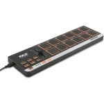 USB MIDI 컨트롤러 드럼 패드 - 업그레이드된 미니 휴대용 비트 메이커 워크스테이션 장비12개의 DJ 페이더 슬라이더 및 전송 버튼 포함 DAW... 