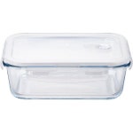 아델리아 ADERIA 쿡록 렉탄 1000WT 1000ml 레인지 대응 보존 용기 유리 캐니스터 내열 밀폐 조미료 입 병 커피 콩 H8765 : 시르크로드JP