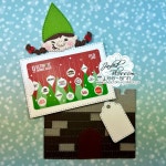 크리스마스 굴뚝 선물 카드 순록 금속 절단 투명 스탬프 스텐실 스크랩북 장식 1. H4254-stamps : 블루29호점