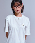 그레이버  UNISEX 베어 하트 블랙 자수 반팔티_2color G(D)-TS(25)-34-2R : SindMill