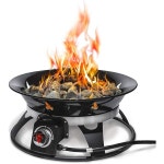 Outland Living 아웃랜드 리빙 휴대용 화로 21인치 58000 BTU 커버 휴대 키트 포함 무연 가스 캠핑 파티오 뒷마당 텔레게이팅 데크 RV... 