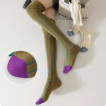 스트라이프 패션 오버니삭스 여성 유니크 롱양말 n159 : 에이블탑