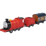 정품++ 토마스와친구들 Thomas & Friends 전동 기차 그래피티 제임스 배터리 구동 엔진, 텐더 및 카고 카 포함, 역할 놀이, 이상 뉴 제임스... 