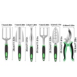 핸드 레이크 정원 도구 넓은 삽 스케일 인체 공학적 손잡이가있는 무거운 짐 작업 이식 흙손 농지 1. Green : 블루26호점