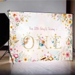 작은 나비가 그녀의 길을 가다 샤워 사진 배경 생일 축하 요정 용수철 버섯 1. 3 : 블루43호점