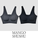 노와이어 무봉제 심리스 빅사이즈 브라탑 매일입고싶은 보들보들한촉감 진짜편한속옷 쫀쫀한신축성 심플리 : 해피 한스