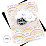 꽃잎 무지개 배경 편지 꽃 프레임 금속 절단 다이 스크랩북 선물 카드 클리어 우표 스텐실 1. H2969-stamps : 오더박스46호점