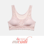 여성스러운 레이스 청량한 풍기인견 탑 브라 쾌적한착용감 노와이어브래지어 시원한속옷 스판기좋은소재 : 해피 한스
