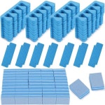발가락스펀지 발가락벌리개 발가락고정스펀지 100pcs 발가락 구분 기호 및 50pcs 광장 스폰지 샌딩 블록 매니큐어 파티 네일 아트 그림... 