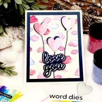 해피 발렌타인 데이 금속 절단 클리어 스탬프 다이 컷 스텐실 장식 스크랩북 공예 템플릿 1. H8882 : 블루25호점