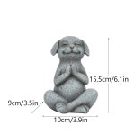돌 요가 개구리 수지 장식 거실 데스크탑 귀여운 정원 동물 1. Yoga frog : 에이치에스라이프몰47호점