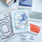 꽃 프레임 나무 금속 절단 투명 스탬프 스텐실 핫 포일 장식 스크랩북 종이 카드 공예 1. H4281 : 블루9호점