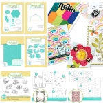 꽃잎 무지개 배경 편지 꽃 프레임 금속 절단 다이 스크랩북 선물 카드 클리어 우표 스텐실 1. H2969-stamps : 오더박스46호점