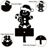 진저브레드 맨 메탈 키홀더 후크 크리스마스 장식용 벽걸이 마법 욕실 수건 걸이에 이상적 1. M : 블루50호점