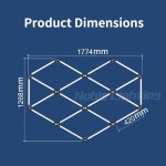 밝은 육각형 벌집 천장 자동차 차고 체육관 슈퍼마켓 미용실용 1. Cold white 6500k : 블루38호점