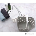 타공 목욕 바구니 1P 욕실 목욕탕 가방 소품 바스켓 색상랜덤 : 꿀벌과 꿀단지